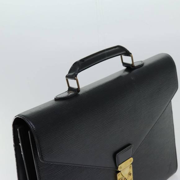 LOUIS VUITTON Epi Serviette Ambassador Business Bag Black M54412 LV Auth th4783 - Picture 7 of 16